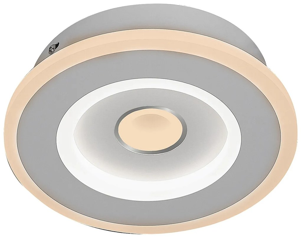 RABALUX Stropné stmievateľné LED svietidlo TANELI, 20 W, teplá biela-studená biela, okrúhle, biele