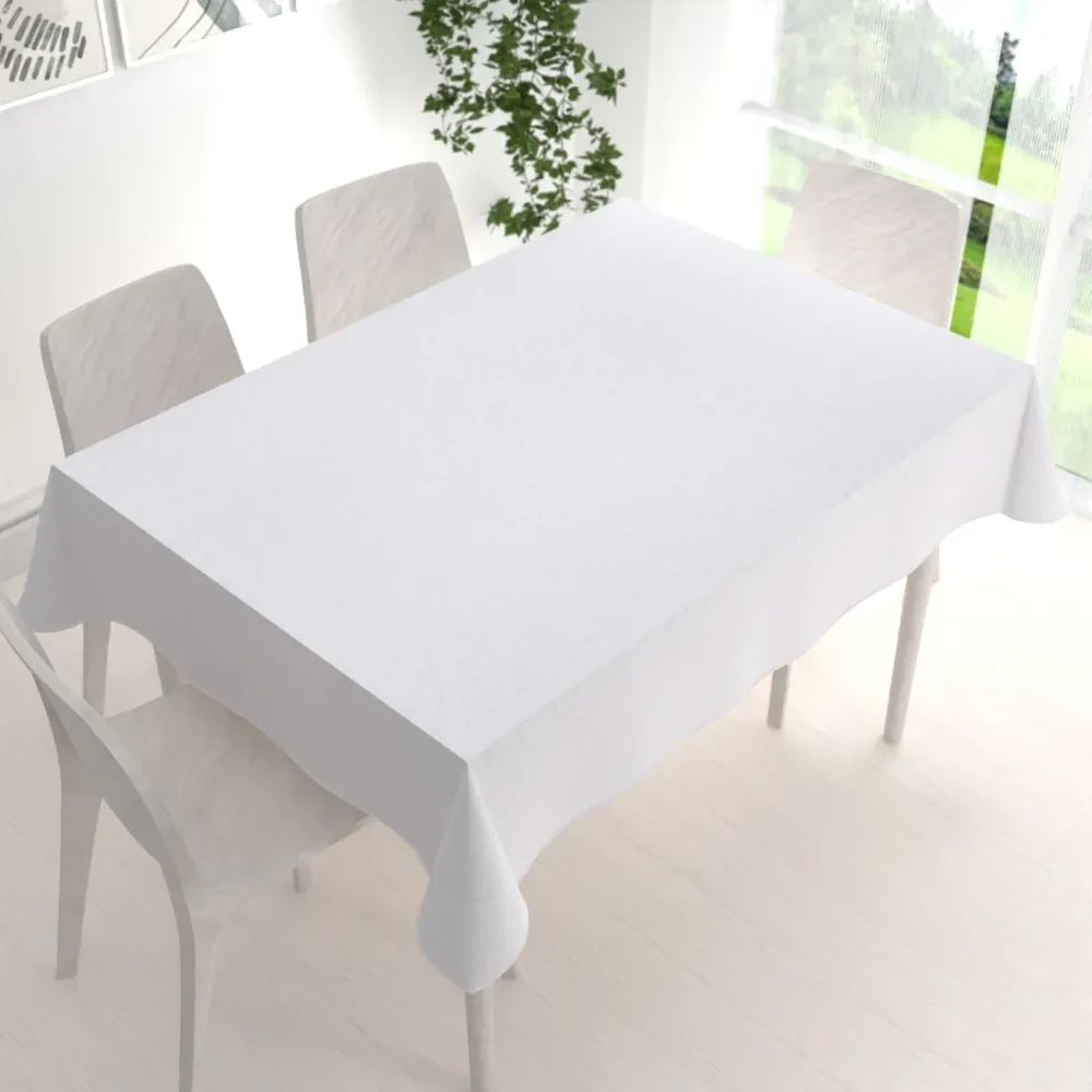 Biante Teflónový obdĺžnikový obrus TF-011 Popínavé lístky - studená biela 60x100 cm