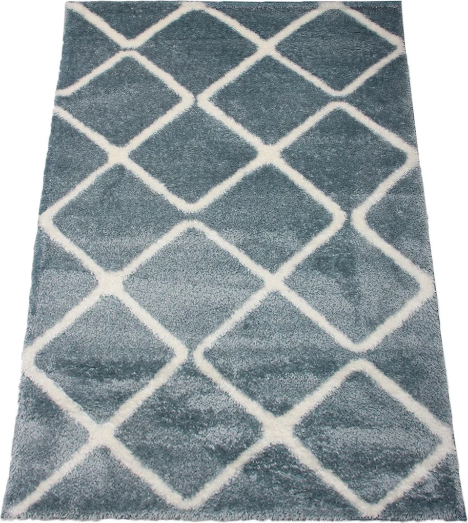 Koberec Boho 613 BLUE/CREAM rozmery koberec: 60x100 cm