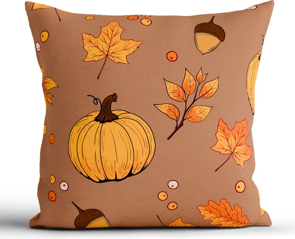 Bavlnená obliečka na vankúš Renforcé 40 × 40 cm - Tekvicové kúzlo