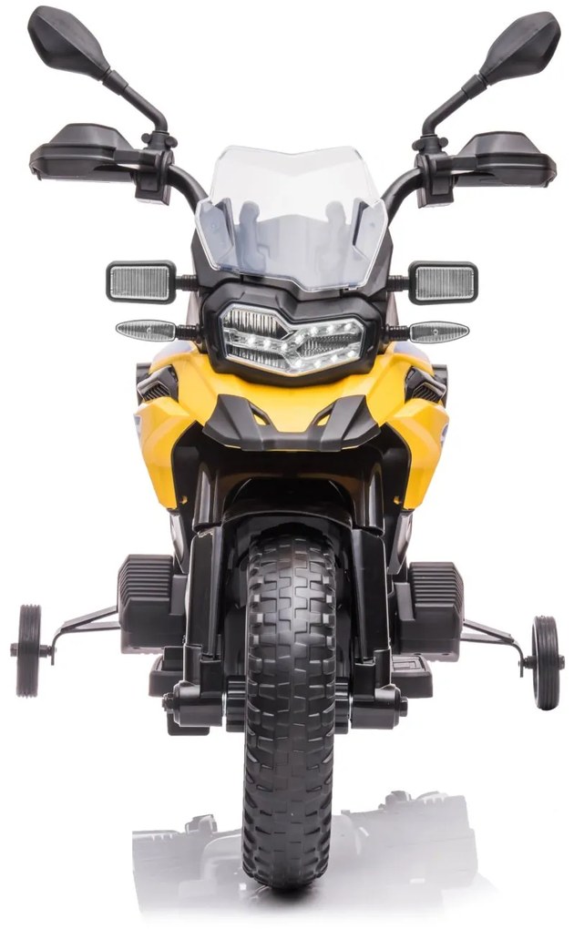 Detská elektrická motorka BestBerg BBCC-80Y - BMW F 850 GS / od 3 rokov / nosnosť 30 kg / žltá
