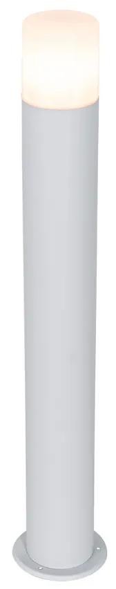 Stojanové vonkajšie svietidlo biele s opálovým tienidlom 70 cm - Odense