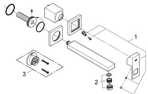 GROHE 23447000 - Umývadlová batéria EUROCUBE 231 mm lesklý chróm