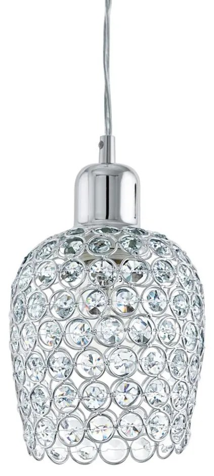 Eglo 94896 - Krištáľový luster BONARES 1 1xE27/60W/230V