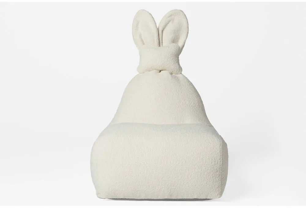 Krémovobiely detský sedací vak Funny Bunny – The Brooklyn Kids