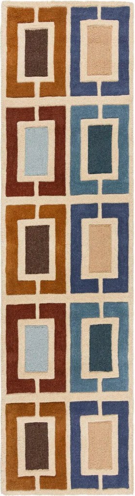 XXXLutz VLNENÝ KOBEREC, 60/230 cm modrá Flair Rugs - Online Only bytové doplnky - 003165016604
