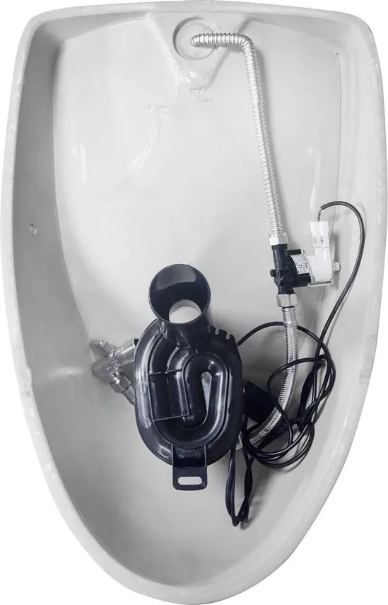 Isvea Isvea, DYNASTY urinál s automatickým splachovačom 6V DC, zakrytý prívod vody, 39x48 cm, 10SZ92001-SENSOR