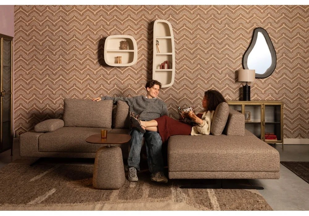 Kovová vitrína v zlatej farbe 100x80x38, 5 cm Gertlush – Dutchbone