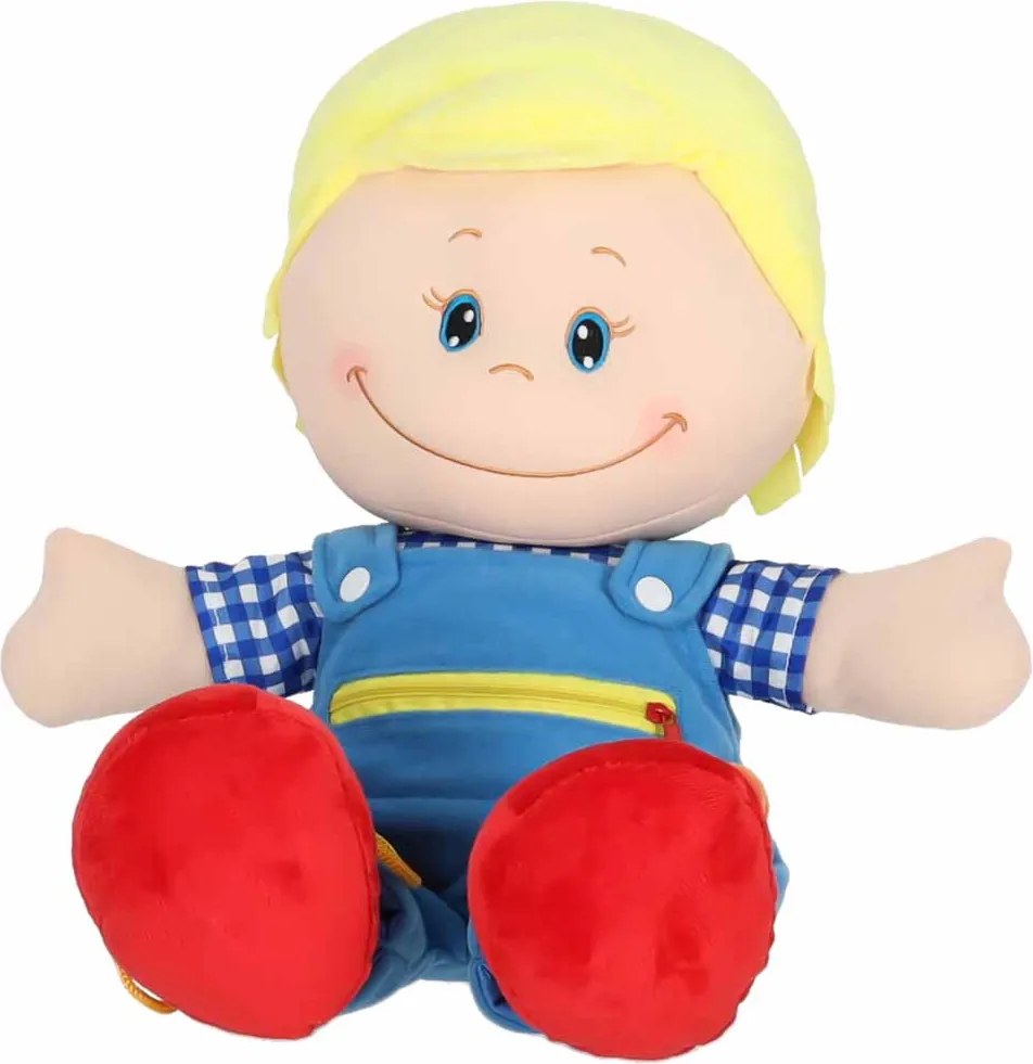 KIK Senzorická šmacianka bábika chlapec na učenie obliekania