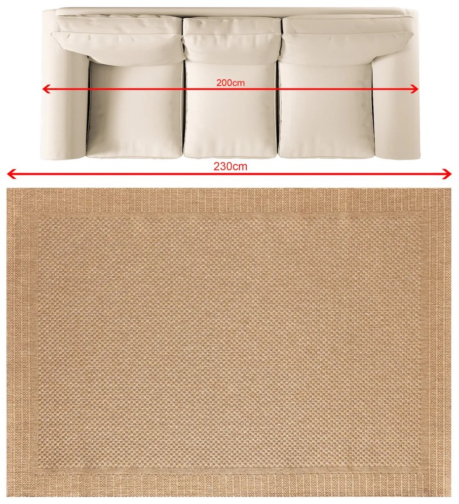 Koberec Corton camel 160x230 cm