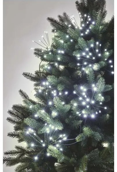 LED Vianočný reťaz 450xLED 8+3 m studená biela