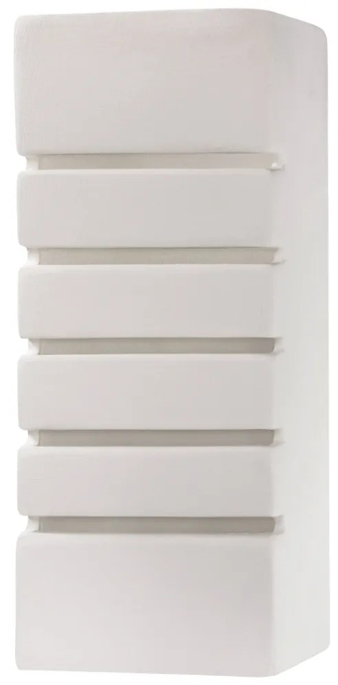 Nástenné svietidlo Samir, 1x biele keramické tienidlo