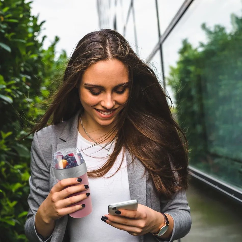 Westmark Dvojdielna dóza na desiatu, 700 ml, ružová, S
