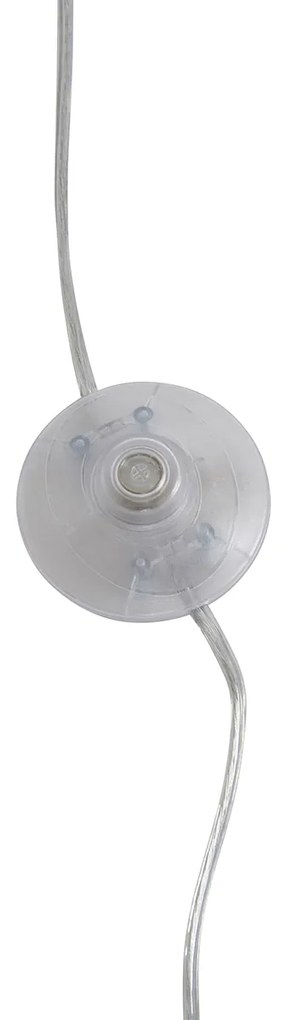 Moderná oblúková lampa chrómová s bielym tienidlom - Arc Basic