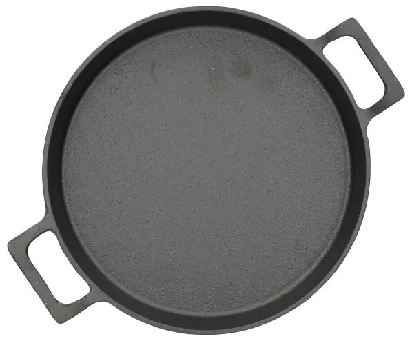 Liatinová panvica s bambusovou podložkou ANDREAS čierna ALL 976968