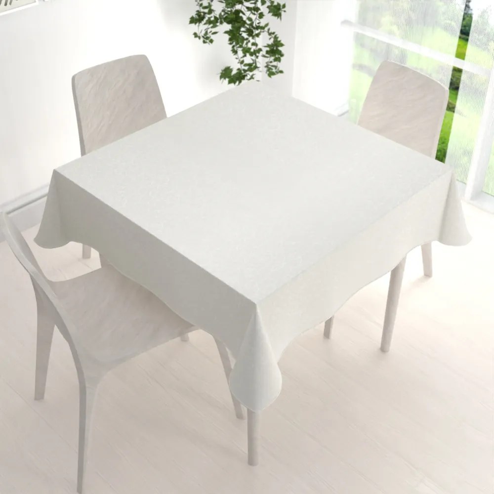 Biante Teflónový štvorcový obrus TF-010 Ornamenty - smotanový 70x70 cm