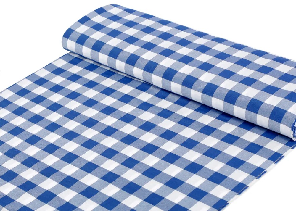 Biante Dekoračný štvorcový obrus Rebeka RE-007 Modro-biela kocka veľká 70x70 cm