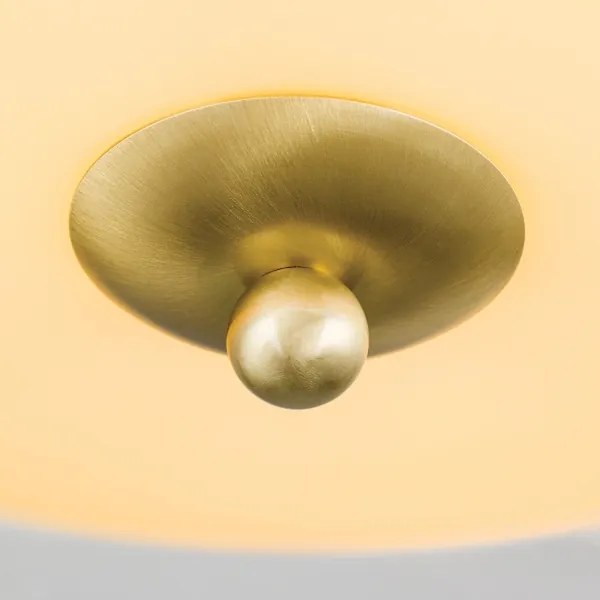 Orion DL 7-674 - Stropné svietidlo LANDHAUS 3xE27/60W/230V pr. 35 cm mosadz/béžová