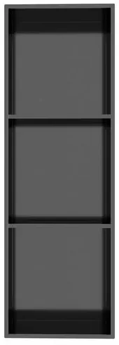 POLYSAN 1301-27B Inserta zapustená polica do obkladu, 27 x 81 cm, nehrdz. oceľ, antracit