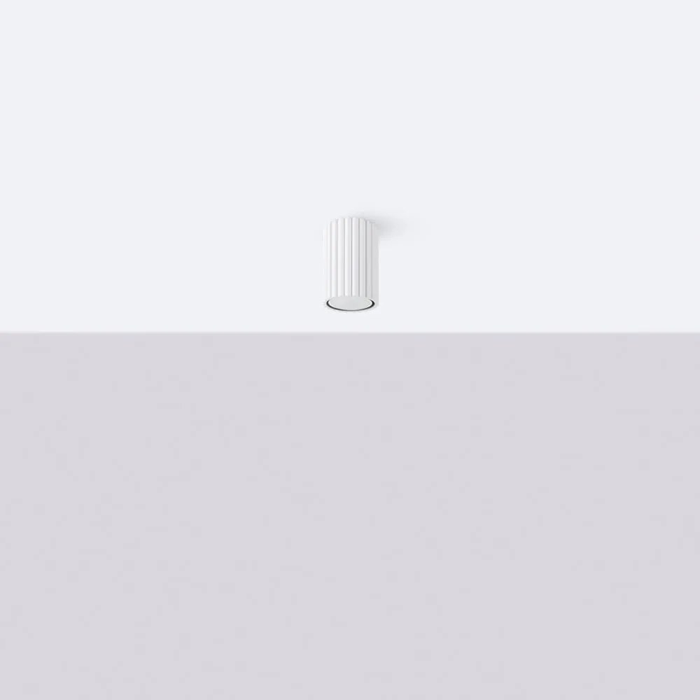 Biele bodové svietidlo Gleam – Sollux