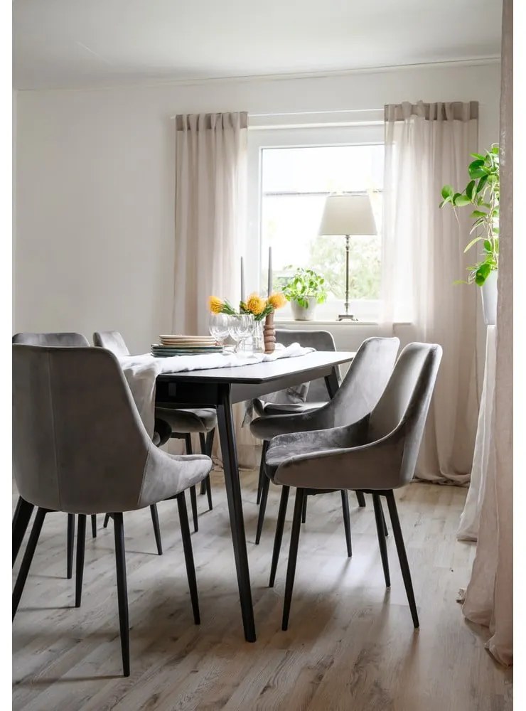 Rozkladací jedálenský stôl s doskou v dekore jaseňového dreva 90x190 cm Yumi – Rowico