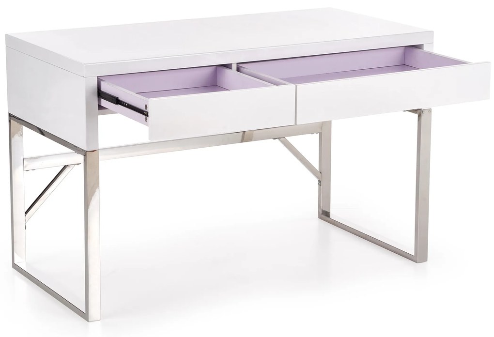 Luxusné PC stôl HAL-32, biely