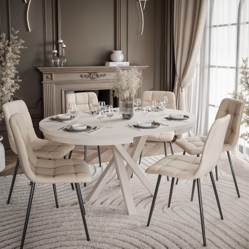 ROZKLADACÍ JEDÁLENSKÝ STÔL SALOME KAŠMÍR 100 / 140cm