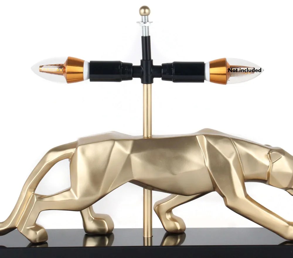 Design lampa do obývačky GOLD PANTHER
