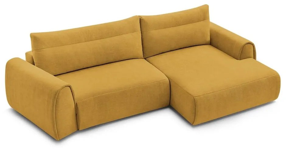 Okrovožltá rohová pohovka Aden – Bobochic Paris