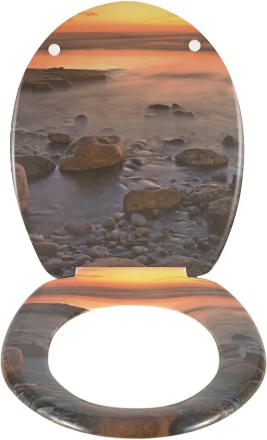 WC sedadlo Wenko Stone Shore, 44,5 × 37,5 cm