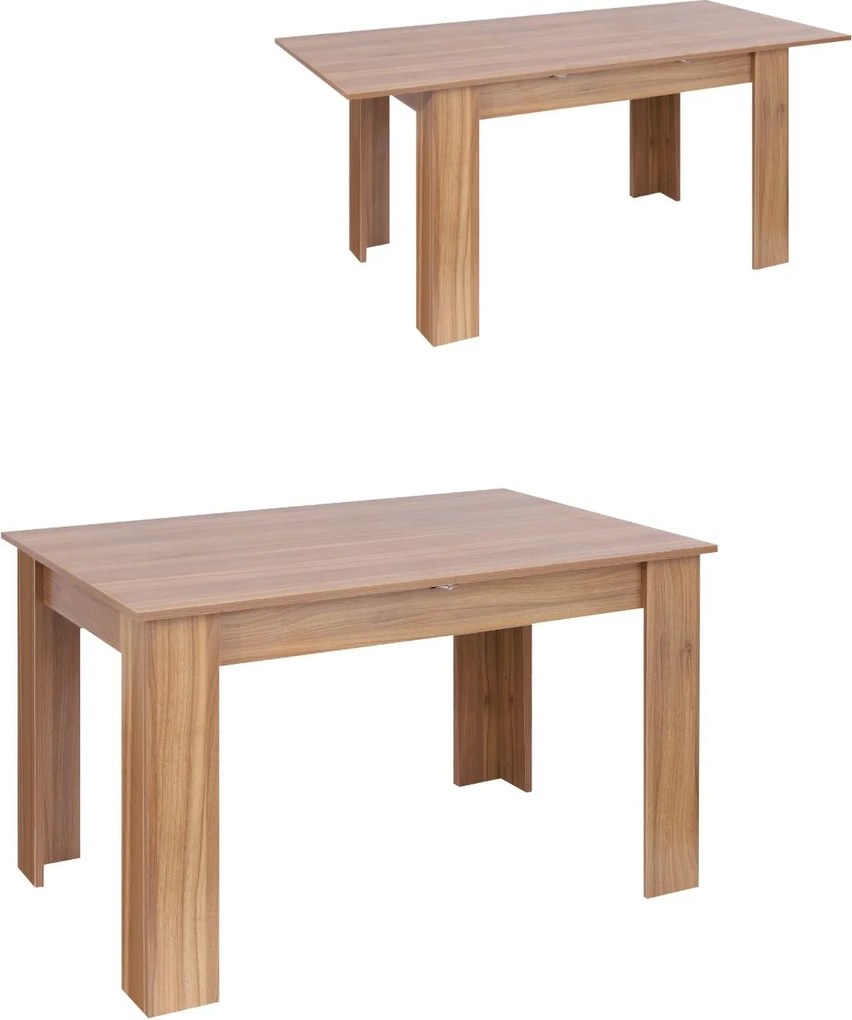 Rozkladací jedálenský stôl Palermo, dub orech