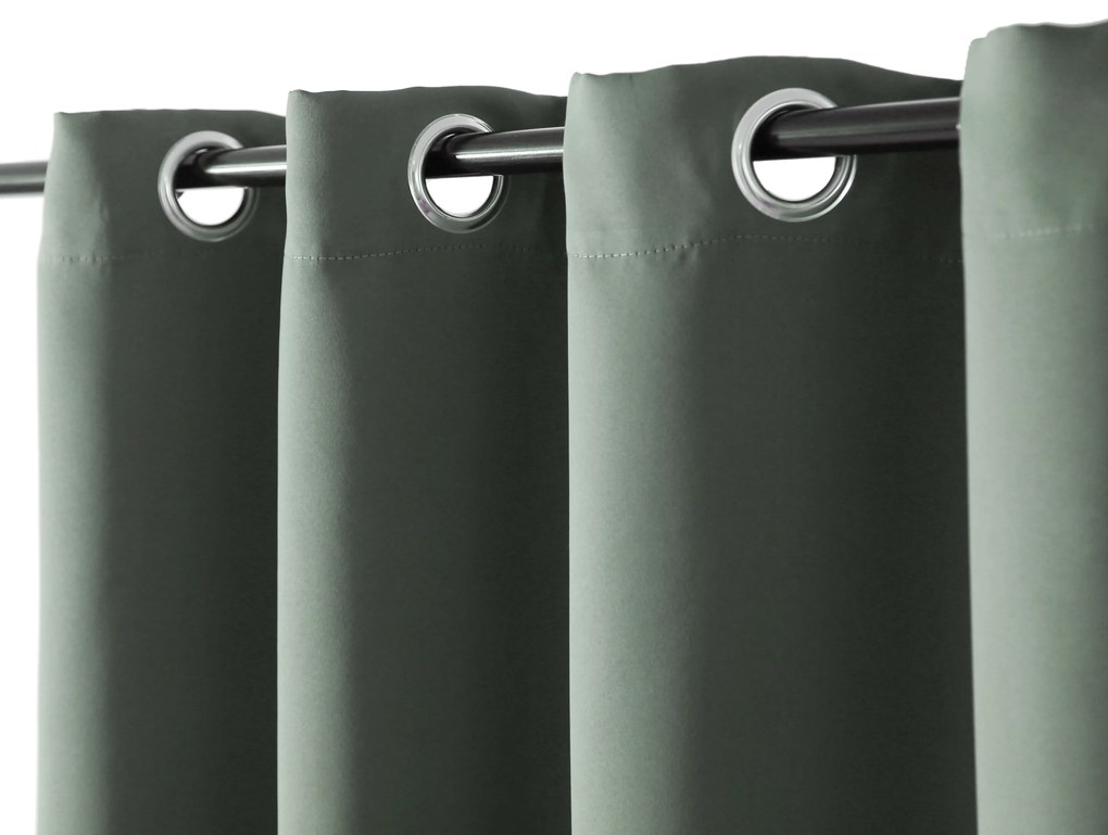 Sivozelený záves OXFORD 140x250 cm Zavesenie: Riasiaca páska