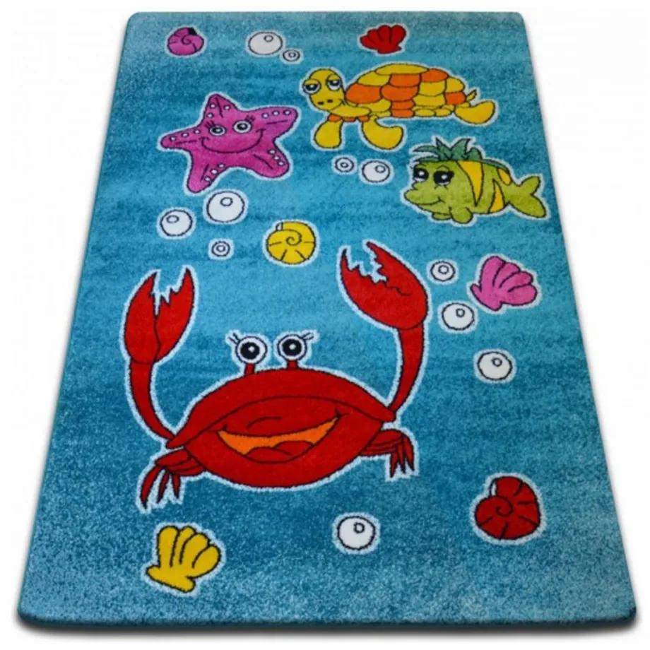 Detský kusový koberec Pod vodou modrý, Velikosti 120x170cm