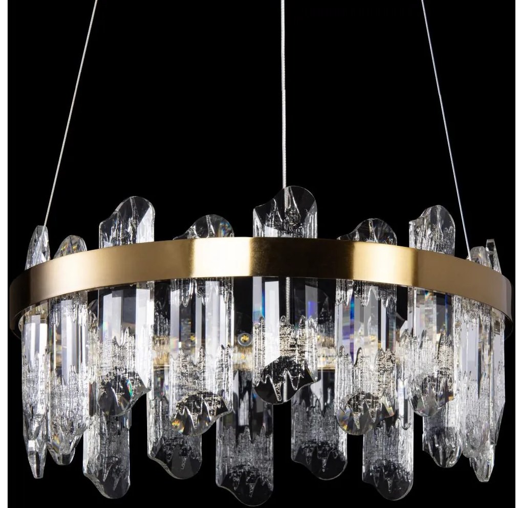 LED Luster na lanku LED/50W/230V pr. 40 cm zlatá