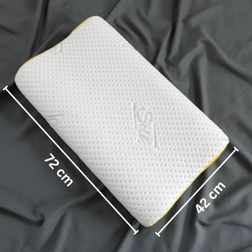 Anatomický vankúš z pamäťovej peny Azonelo - poťah s hodvábom