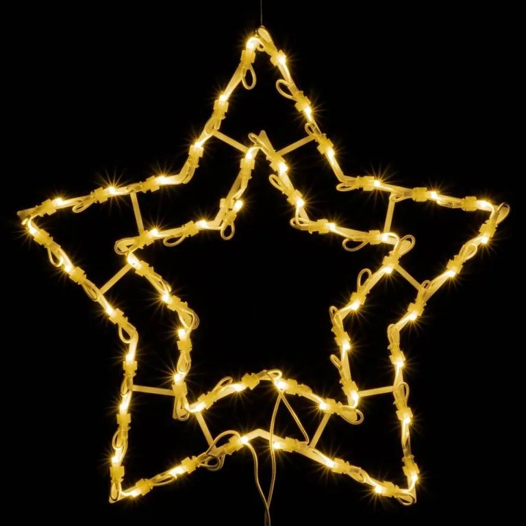 Nexos 47246 Vianočná LED dekorácia do okna - hviezda - 40 cm, teple biela