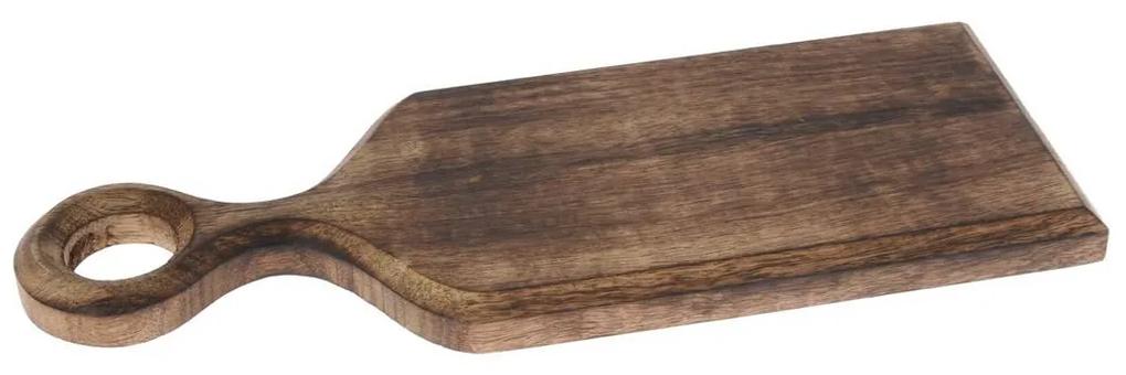 Excellent Houseware Doska na krájanie Dark Mango, mangové drevo, 38x14 cm