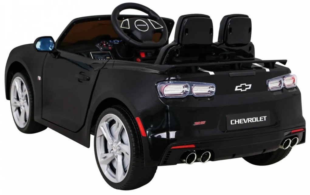 RAMIZ Elektrické autíčko - Chevrolet CAMARO 2SS - čierne - 2x35W MOTOR - 12V7Ah BATÉRIA - 2023
