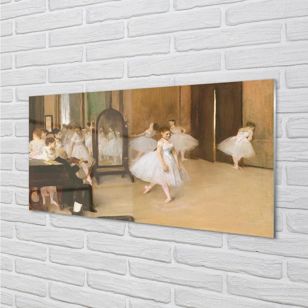 Sklenený obklad do kuchyne Baletné tanec zábava 120x60 cm