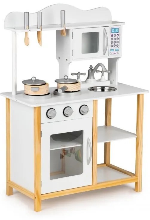 Drevená kuchynka pre deti + doplnky Ecotoys
