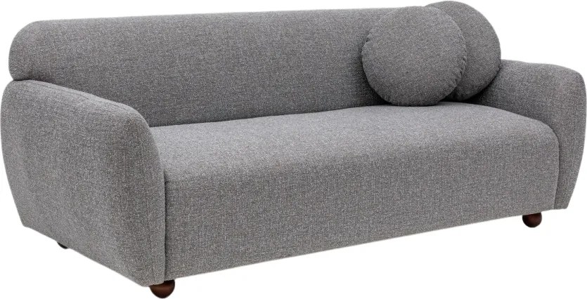 Třímístná pohovka Eddy 223 cm světle šedá