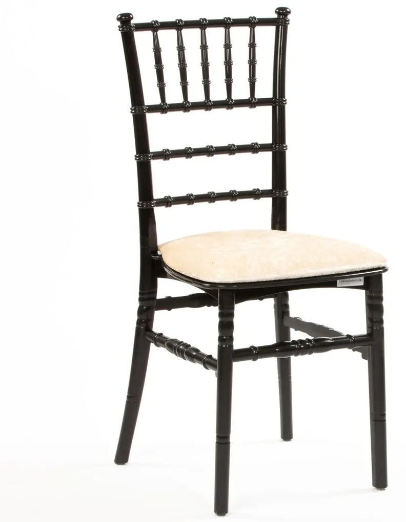 CHIAVARI PLASTIC BLACK PLASTOVÁ SVADOBNÁ STOLIČKA black