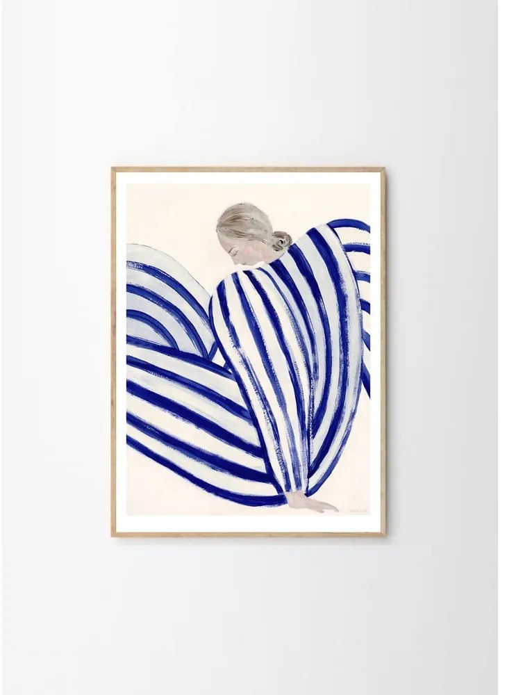 Plagát 50x70 cm Blue Stripe at Concorde – Sofia Lind – The Poster Club