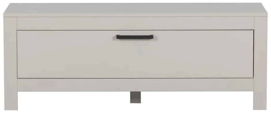 Svetlosivý TV stolík z borovicového dreva 120x45x40 cm Bonk – WOOOD