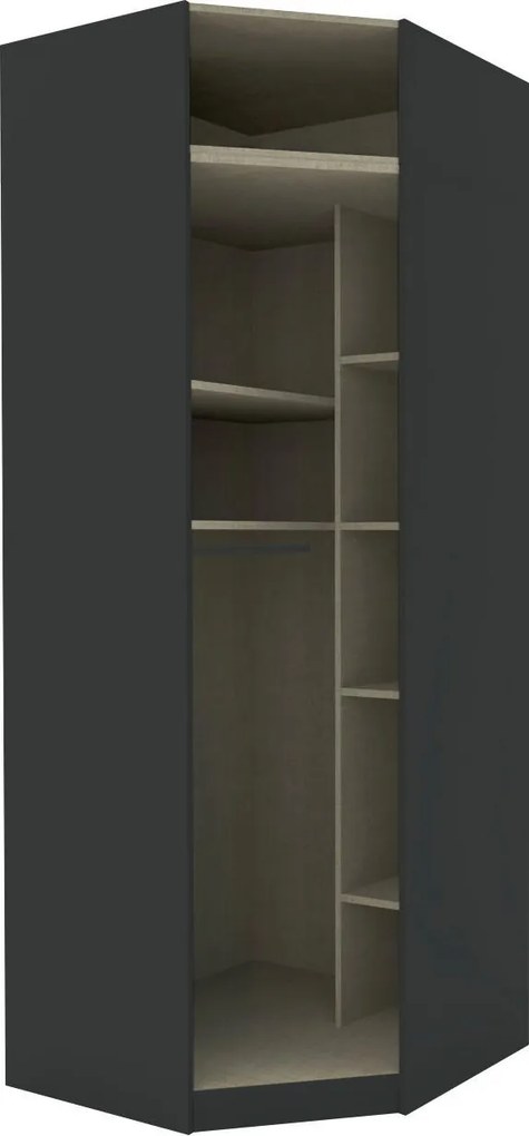XXXLutz KORPUS ROHOVEJ SKRINE, antracitová, 91,1/242,2/91,1 cm Hom`in - Skrine - 002647004118