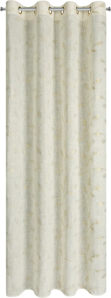 ZÁVES NA KRÚŽKOCH NIKKI 140X250 CM LISTY