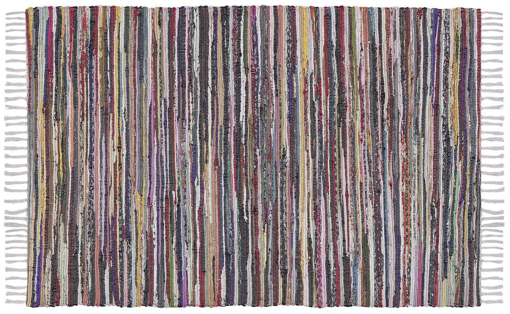 Bavlnený koberec 160 x 230 cm svetlý/viacfarebný DANCA Beliani