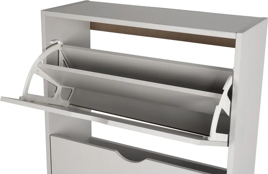 Sivá výklopná skrinka na topánky 60x157x24 cm Stelo – Bonami Essentials