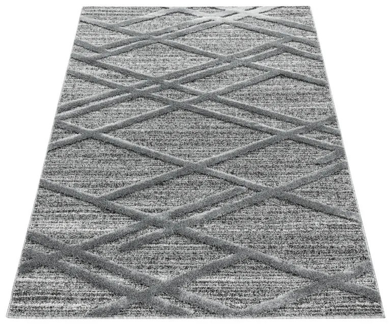 Kusový koberec Pisa 4706 Grey, 60x110, šedá, obývacia izba, Ayyildiz