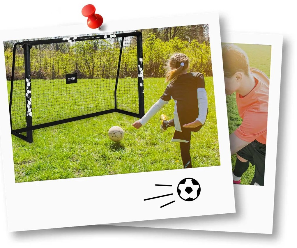 Neo-Sport Futbalová bránka 180 x 120 x 60 cm NS-462 Hexagon